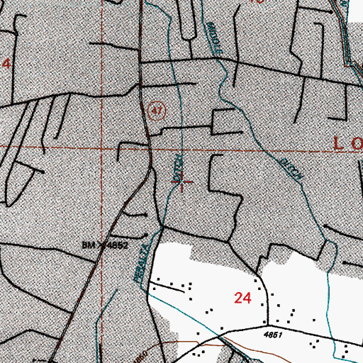 Topographic Map of Peralta Ditch, NM