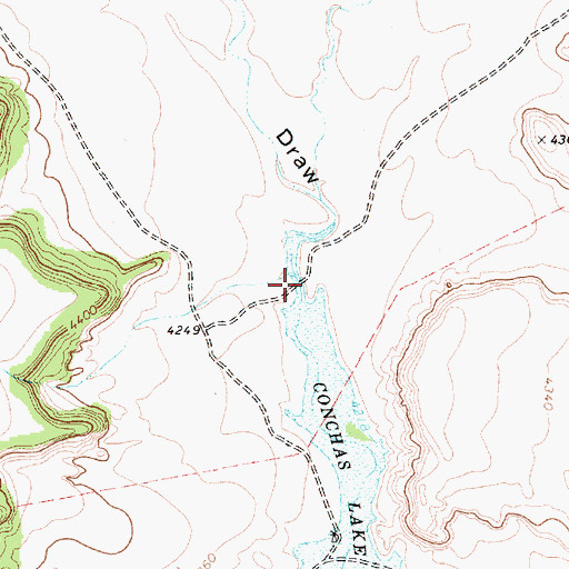 Topographic Map of Perra Draw, NM