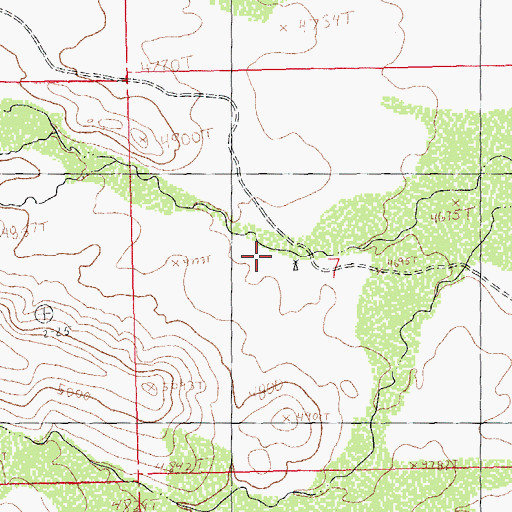 Topographic Map of Petersons Well, NM