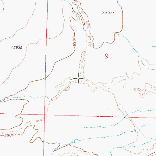 Topographic Map of Petoch Wash, NM