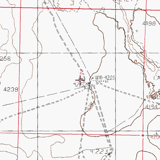 Topographic Map of Phillips Ranch, NM