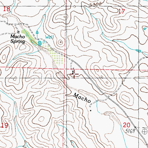 Topographic Map of Phillips Ranch, NM