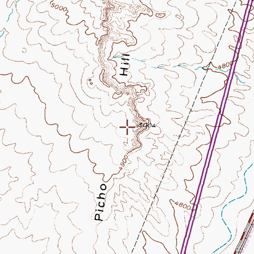 Topographic Map of Picho Hill, NM