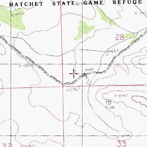 Topographic Map of Pierce Ranch, NM