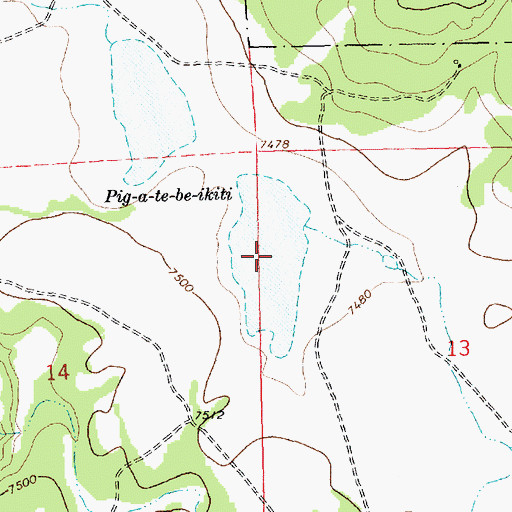 Topographic Map of Pig-a-be-ikiti, NM