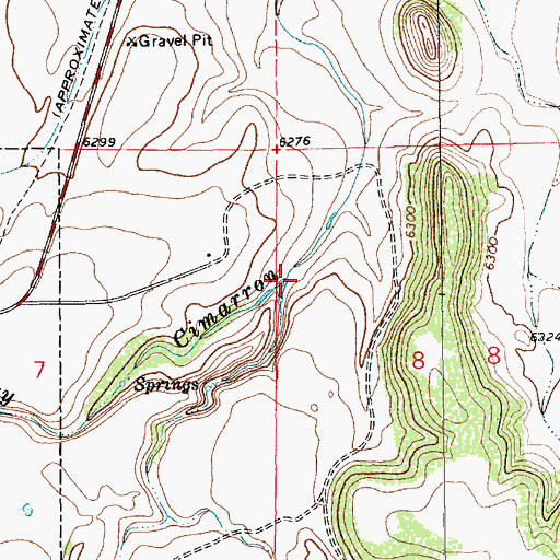 Topographic Map of Pinabete Creek, NM