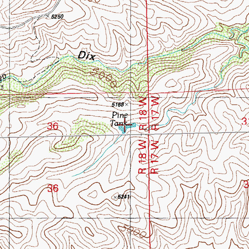 Topographic Map of Pine Tank, NM