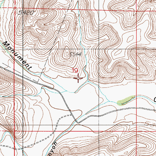 Topographic Map of Pine Tree Canyon, NM