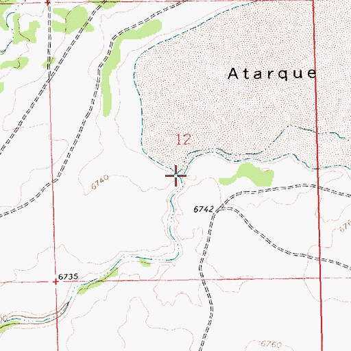 Topographic Map of Pinitos Draw, NM
