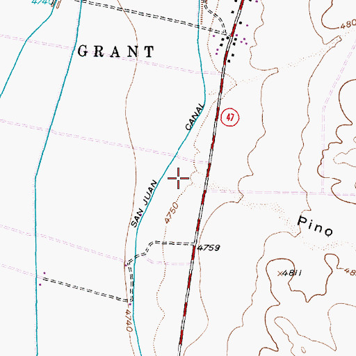 Topographic Map of Pino Draw, NM