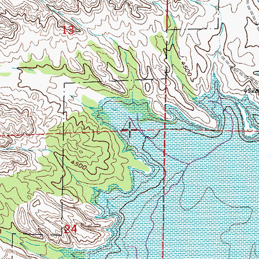 Topographic Map of Pinosa Canyon, NM
