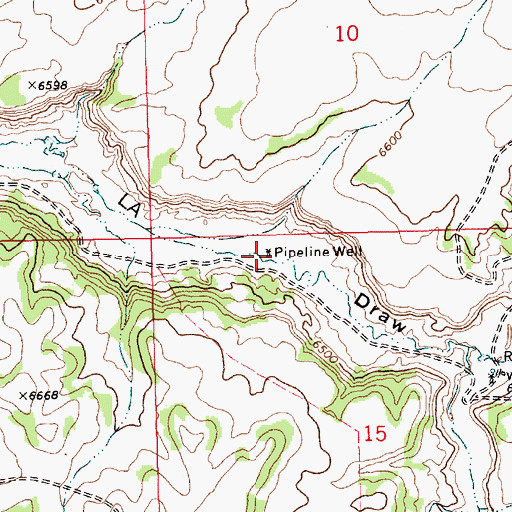 Topographic Map of Pipeline Well, NM