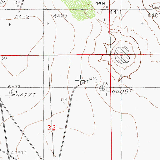 Topographic Map of Pipeline Windmill, NM