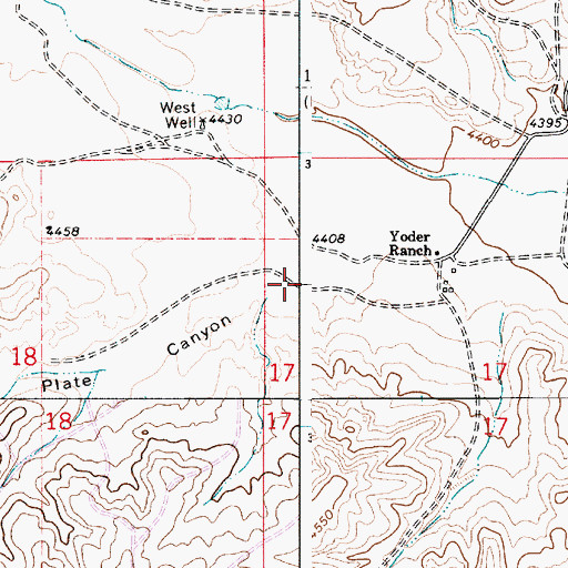Topographic Map of Plate Canyon, NM