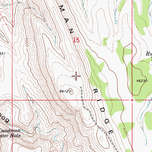 Topographic Map of Plowman Ridge, NM
