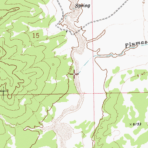 Topographic Map of Plumasano Wash, NM