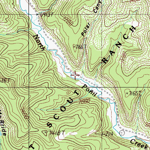 Topographic Map of Polar Canyon, NM