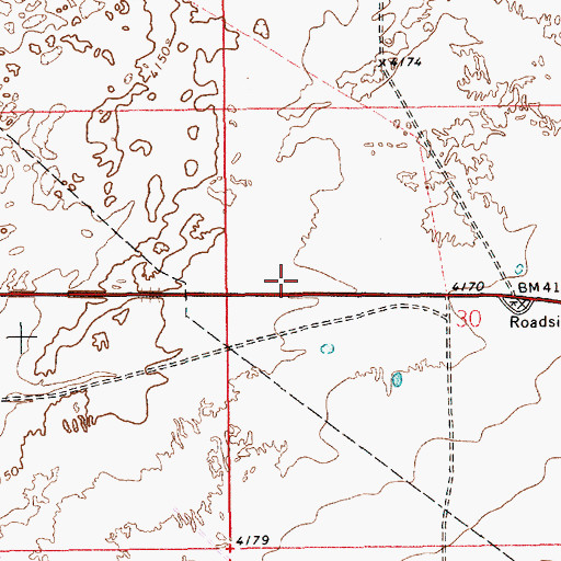 Topographic Map of Polecat Canyon, NM