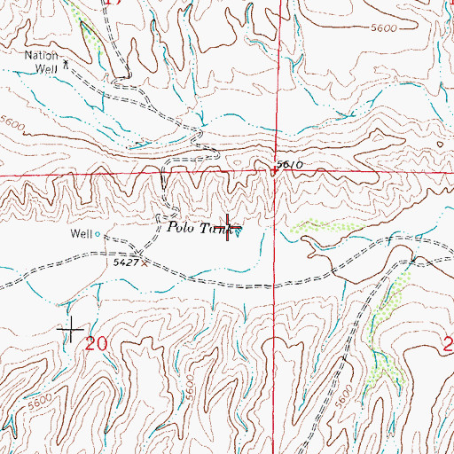 Topographic Map of Polo Tank, NM