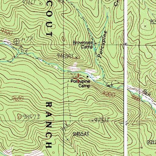 Topographic Map of Porcupine Camp, NM