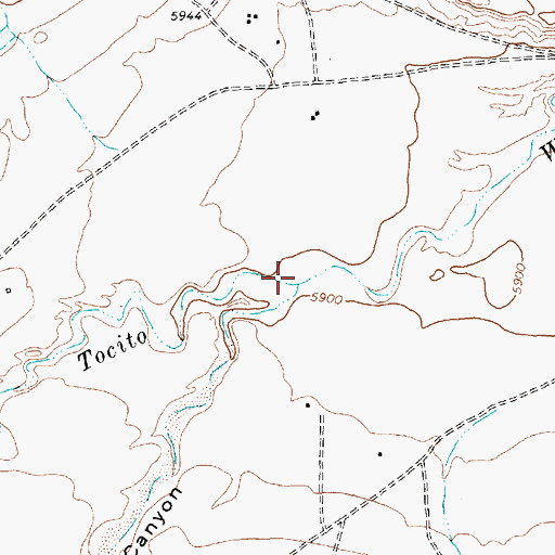 Topographic Map of Porcupine Canyon, NM