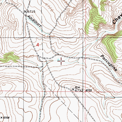Topographic Map of Porcupine Draw, NM