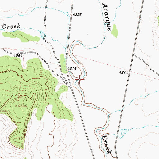 Topographic Map of Portales Creek, NM