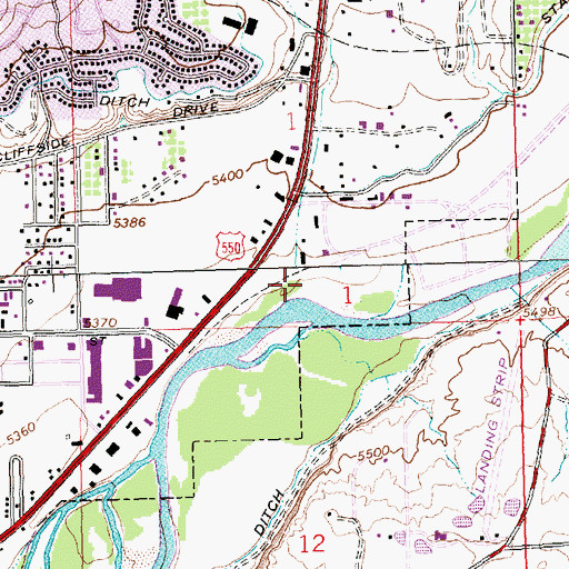 Topographic Map of Porter Arroyo, NM