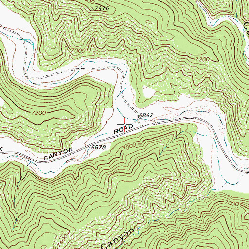 Topographic Map of Potato Canyon, NM