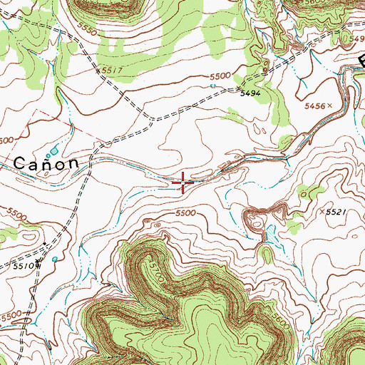 Topographic Map of Potrillo Creek, NM