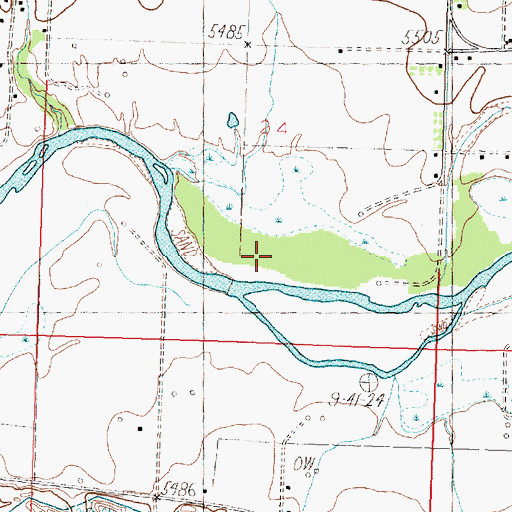 Topographic Map of Potter Canyon, NM