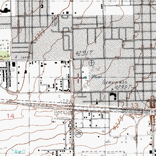 Topographic Map of Potter Park, NM