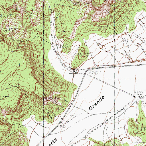 Topographic Map of Pound Ranch, NM