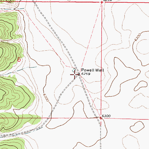 Topographic Map of Powell Well, NM