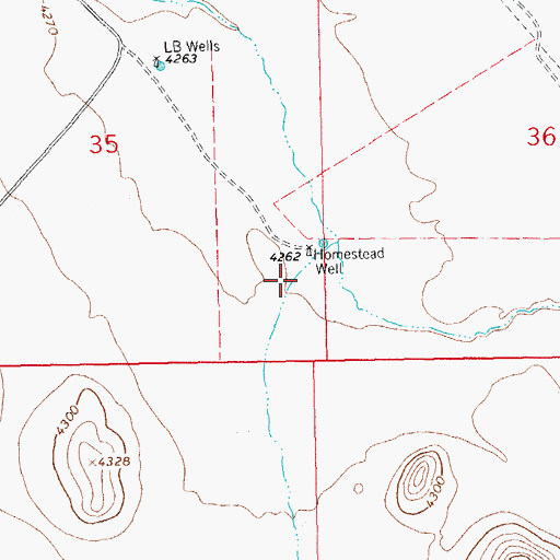 Topographic Map of Pride Draw, NM