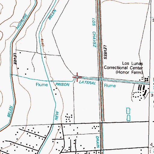 Topographic Map of Prison Lateral, NM