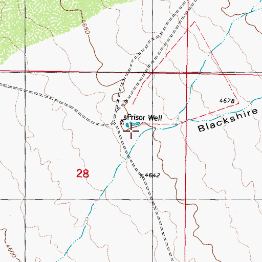 Topographic Map of Prisor Well, NM