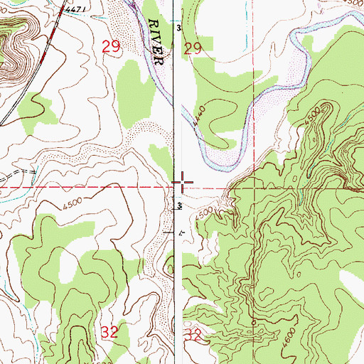 Topographic Map of Puerto Creek, NM