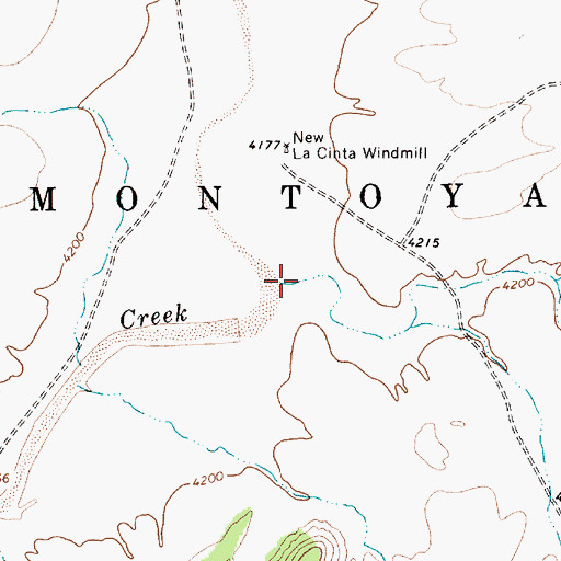 Topographic Map of Puertocito Creek, NM
