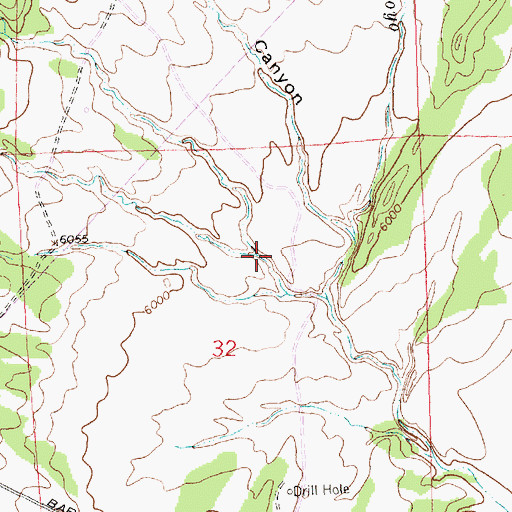 Topographic Map of Pump Canyon, NM