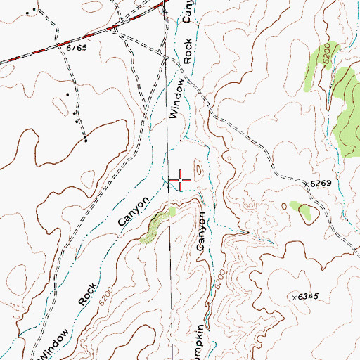Topographic Map of Pumpkin Canyon, NM