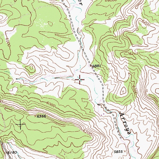 Topographic Map of Purgatory Canyon, NM