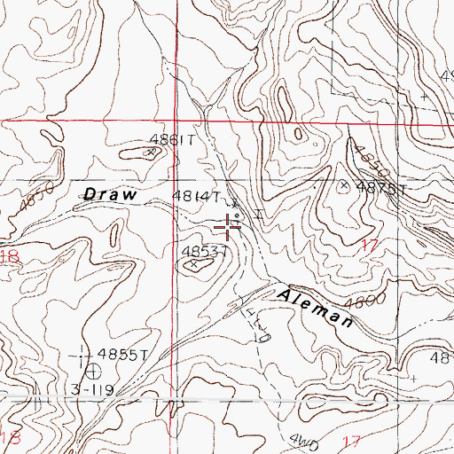 Topographic Map of Putman Windmill, NM