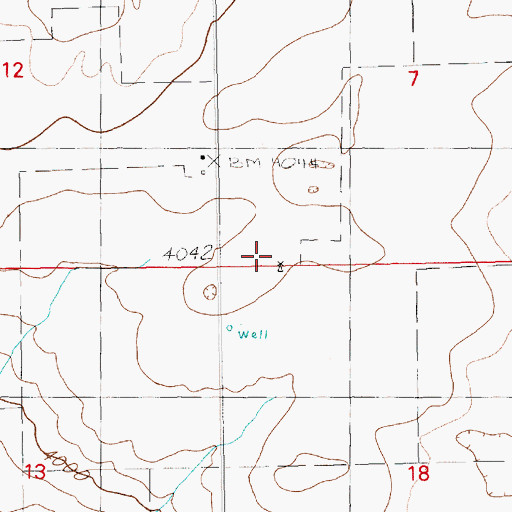 Topographic Map of Pyle Ranch, NM