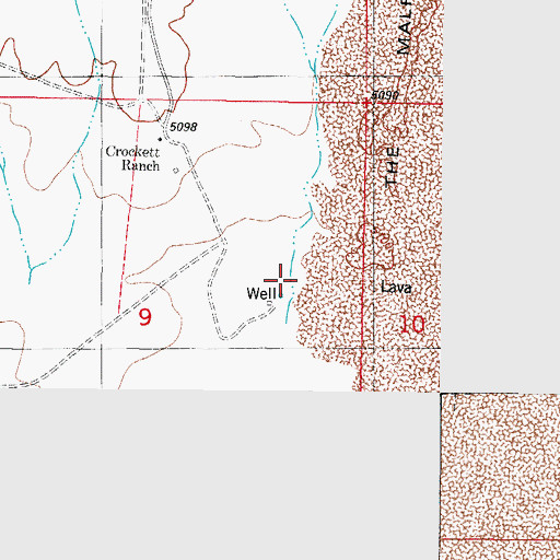 Topographic Map of Quail Canyon, NM