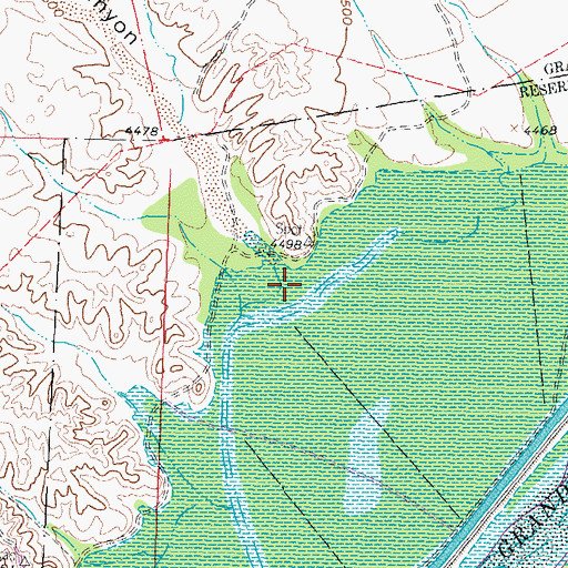 Topographic Map of Quates Canyon, NM