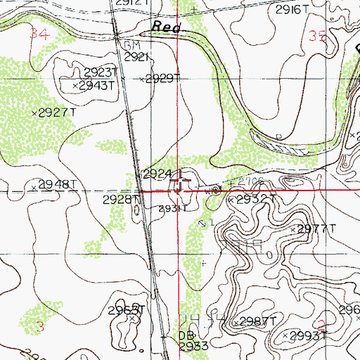 Topographic Map of Queen Well, NM