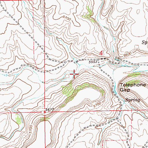 Topographic Map of Rafaelito Creek, NM