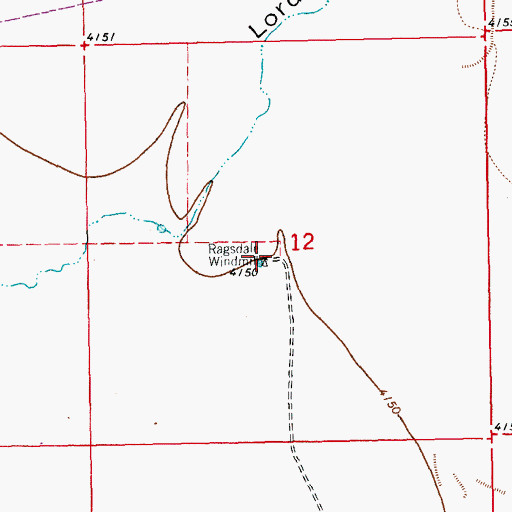 Topographic Map of Ragsdale Windmill, NM