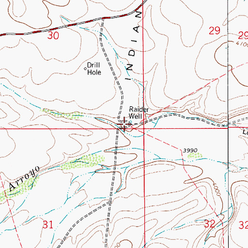 Topographic Map of Raider Well, NM